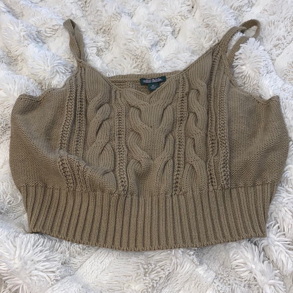 Wild fable green crop top